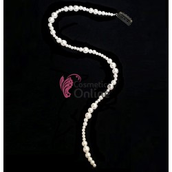 Accesoriu pentru par cu clips PRL01BB cu un sirag de perlute albe